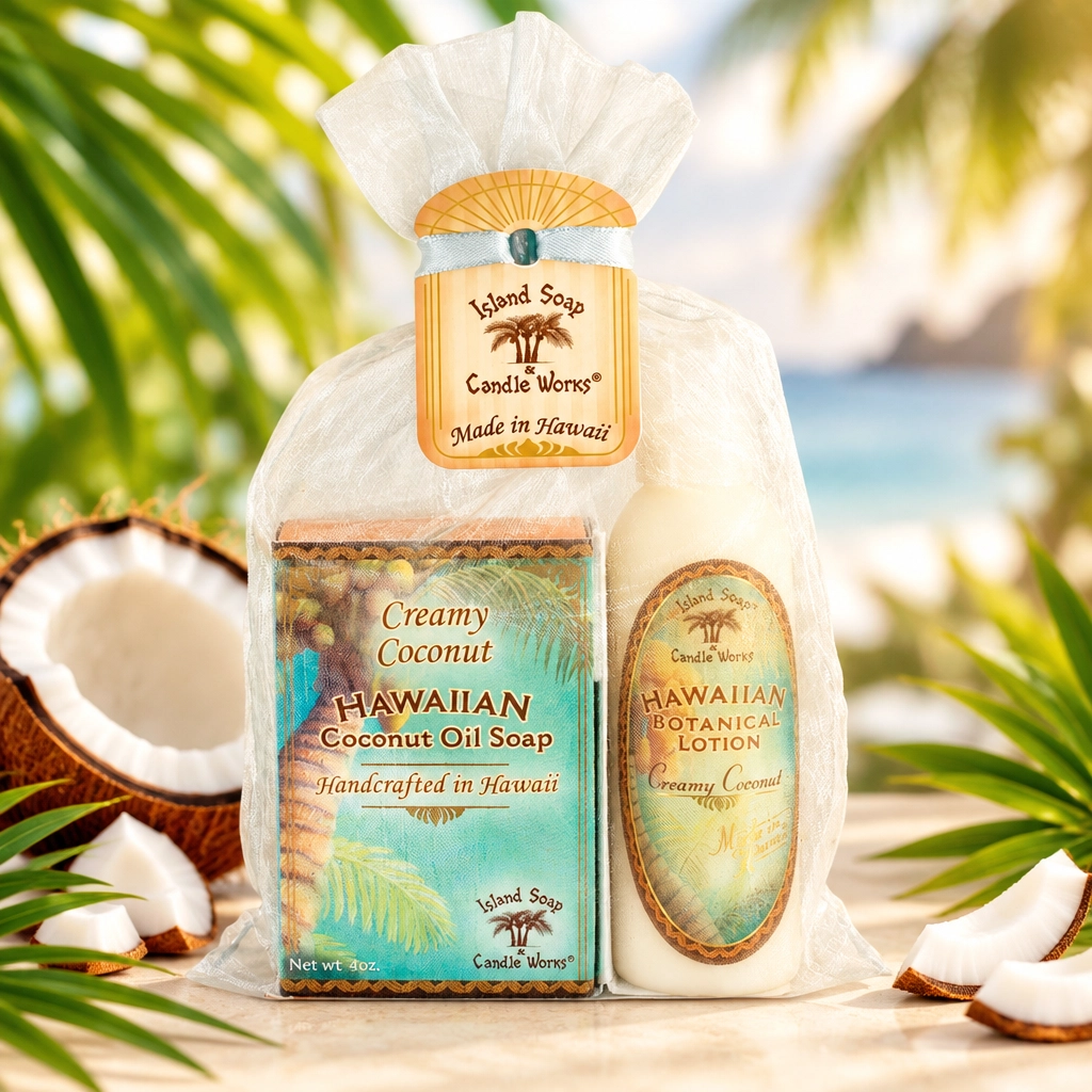 Creamy Coconut Organza Gift Set